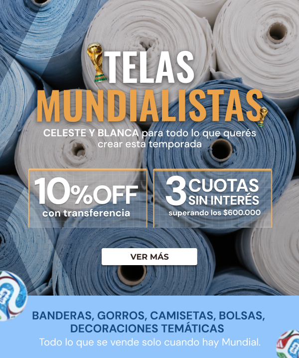 Top 3 - Telas mas vendidas 